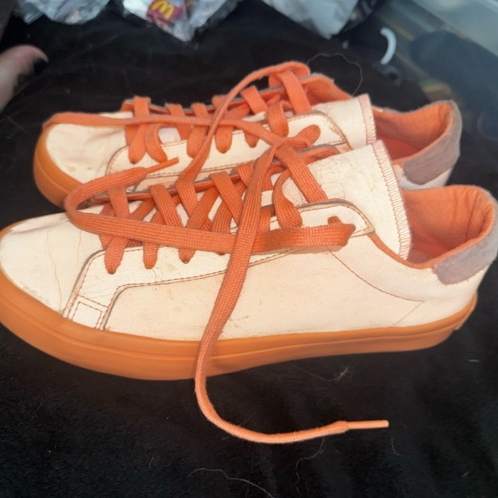 Adidas Men's Court Vantage Sun Glo Orange Sneakers/ Shoes Size 7.5